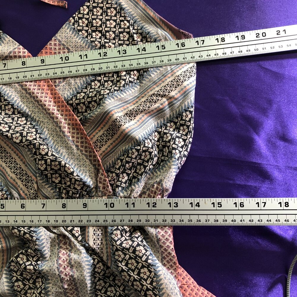 NWT 📌  Fire Los Angeles Wide Leg Neck holder Jumpsuit with Pockets - Picture 8 of 12